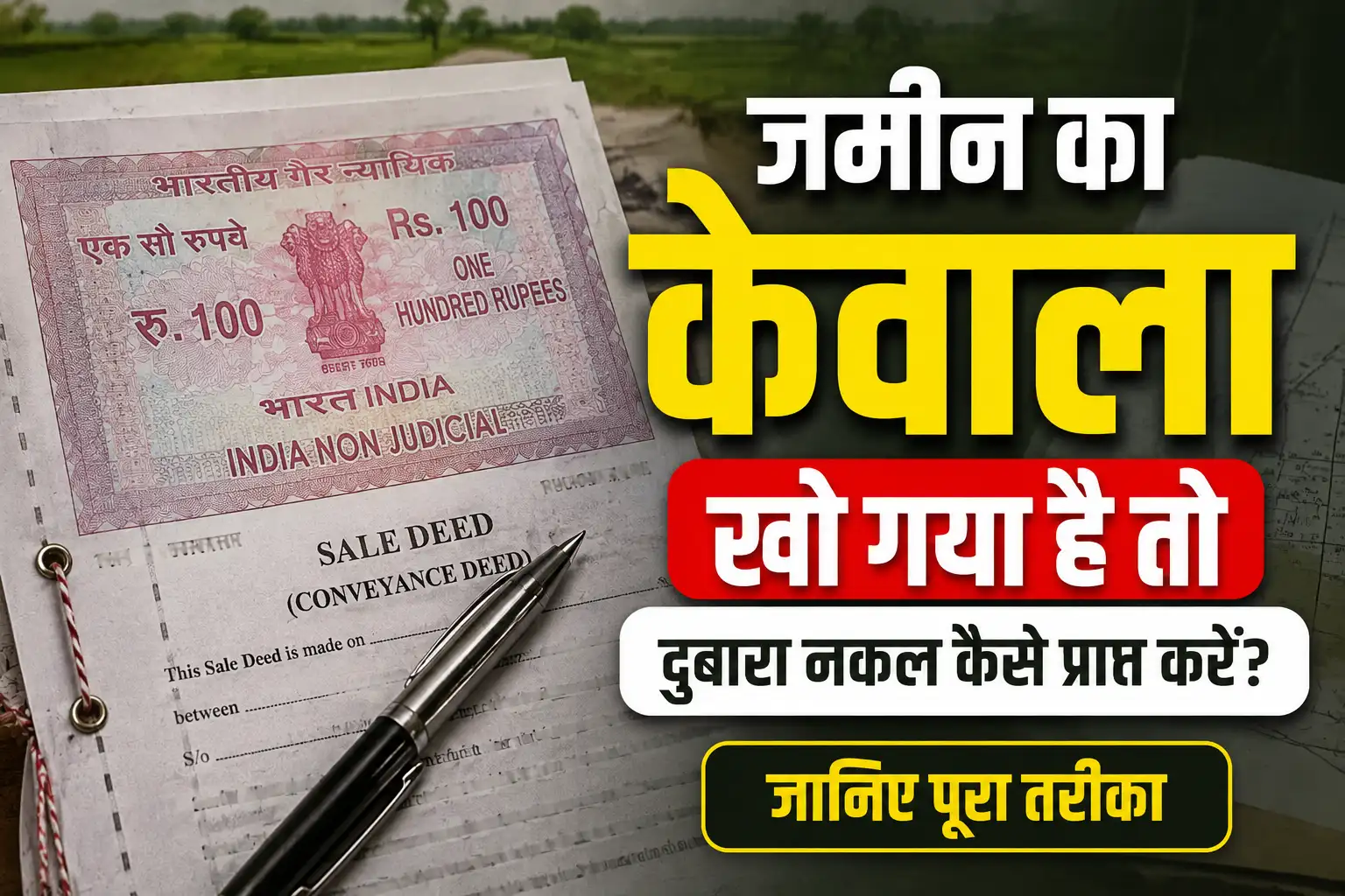 jamin ka kewala kaise nikale nakal